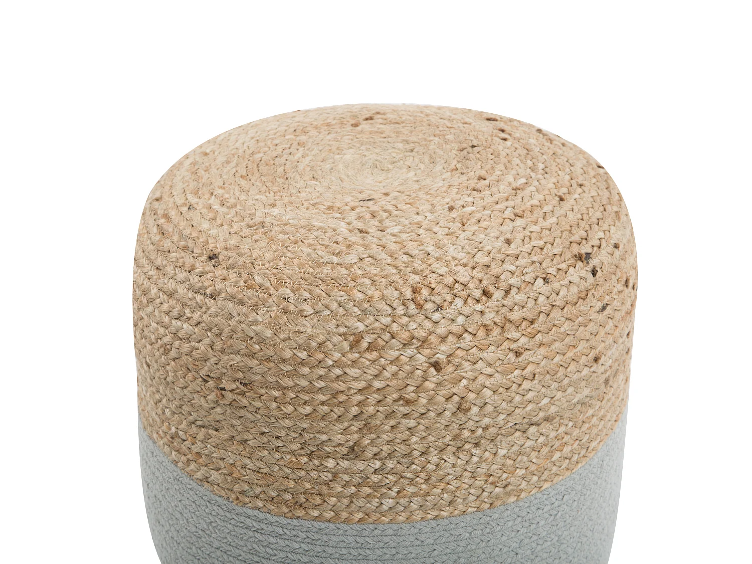 Pouf DALAMA Iuta Grigio chiaro 46 cm 46 cm 48 cm