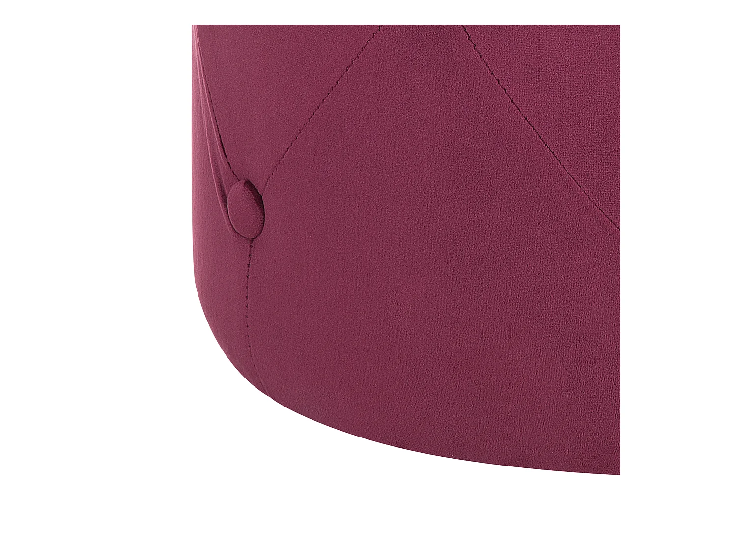 Poef COROLLA Fluweel Rood 40 cm 40 cm 40 cm