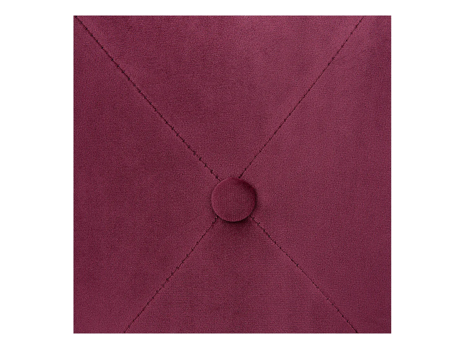 Poef COROLLA Fluweel Rood 40 cm 40 cm 40 cm