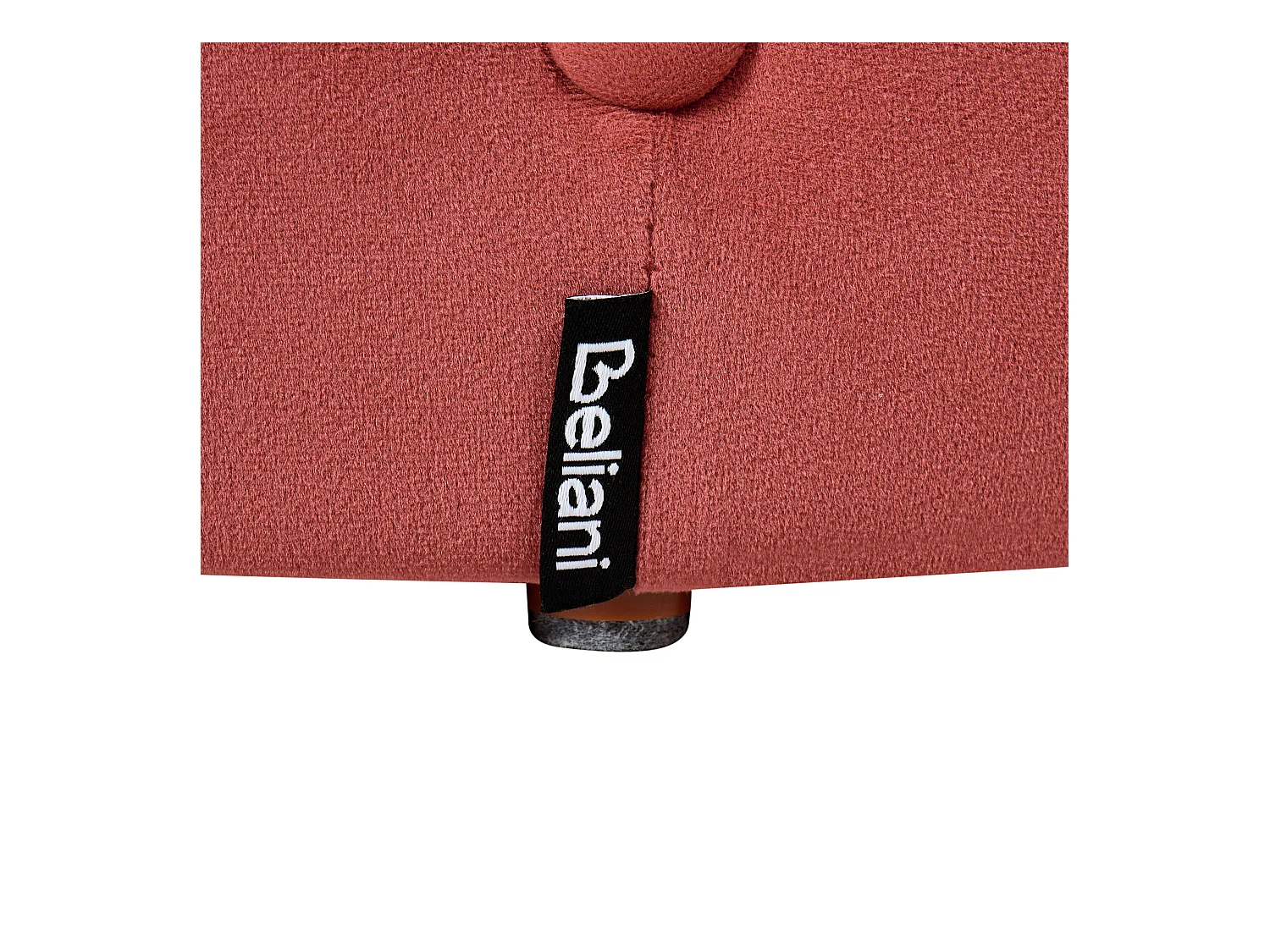 Poef COROLLA Fluweel Rood 40 cm 40 cm 40 cm