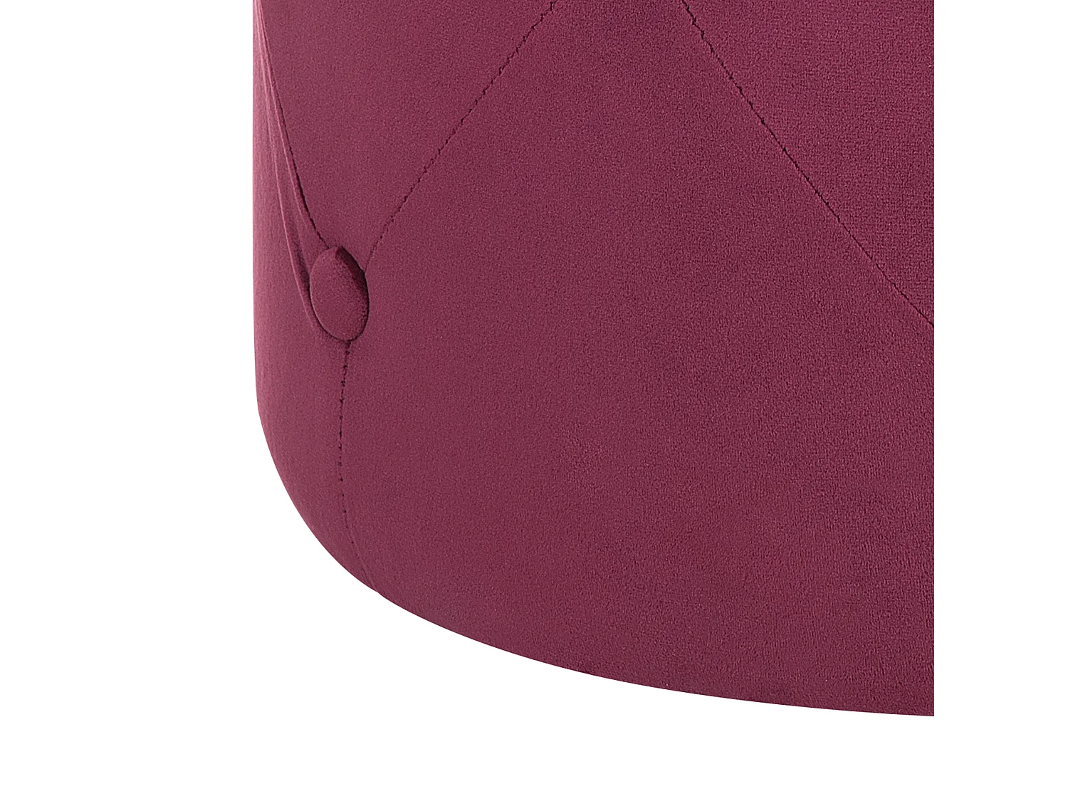 Poef COROLLA Fluweel Rood 40 cm 40 cm 40 cm
