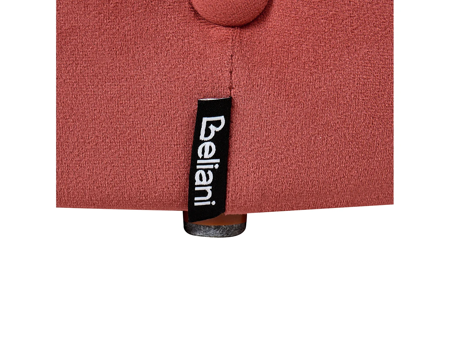 Poef COROLLA Fluweel Rood 40 cm 40 cm 40 cm