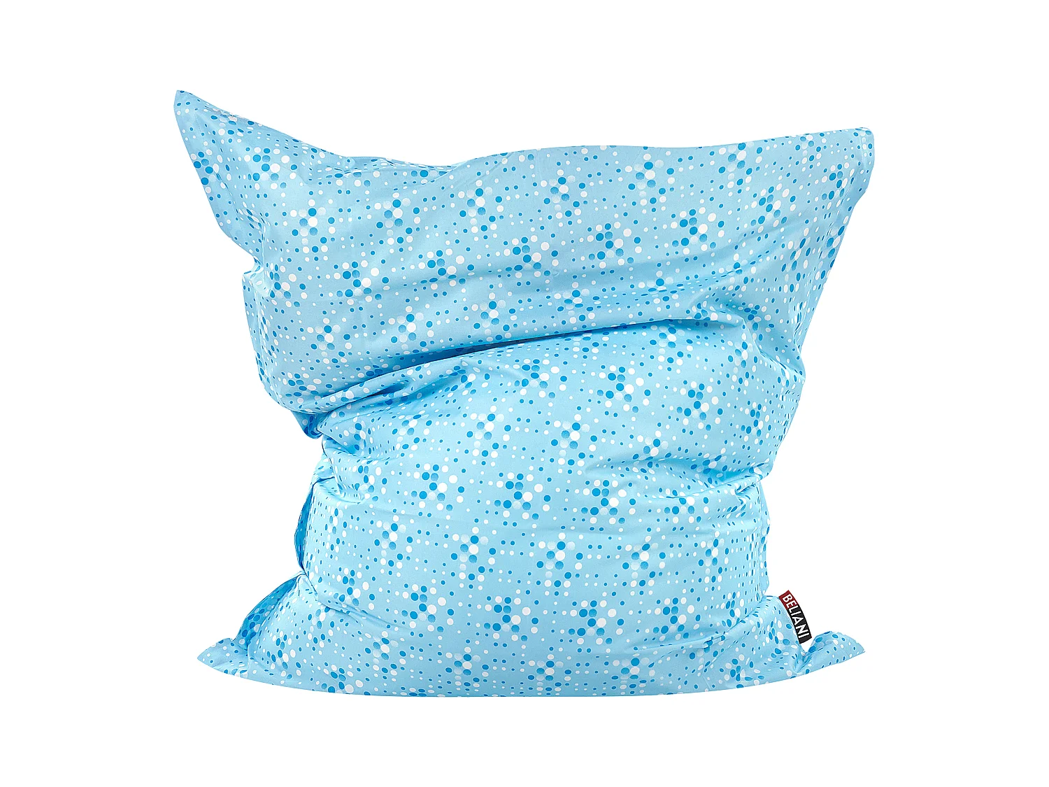 Sitzkissen Polsterbezug EPS Kugel 140x180 cm blau/weiß Pünktchen-Design Fuzzy