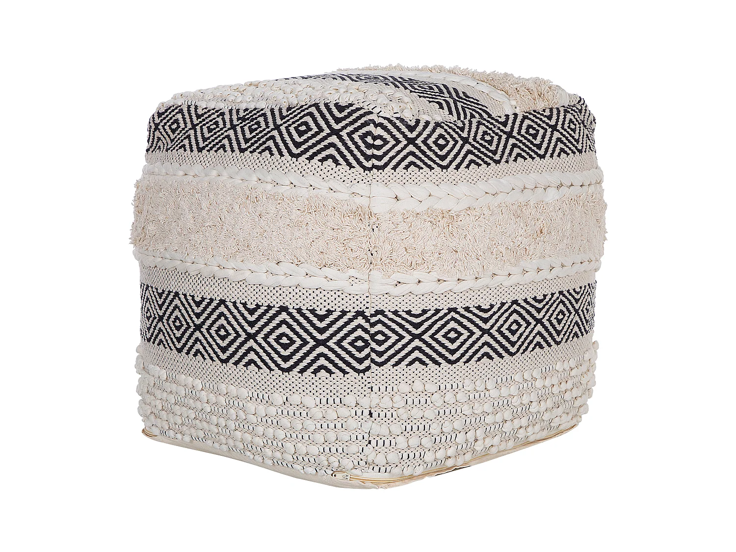 Pouf KANAM Coton Beige clair