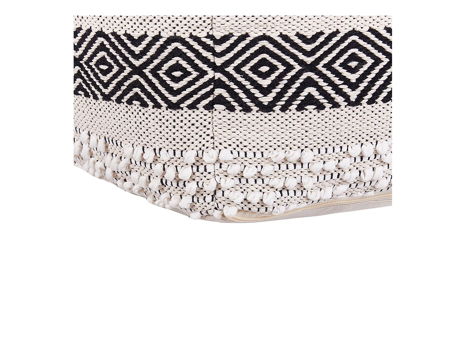 Poef KANAM Katoen Beige 50 cm 50 cm 50 cm