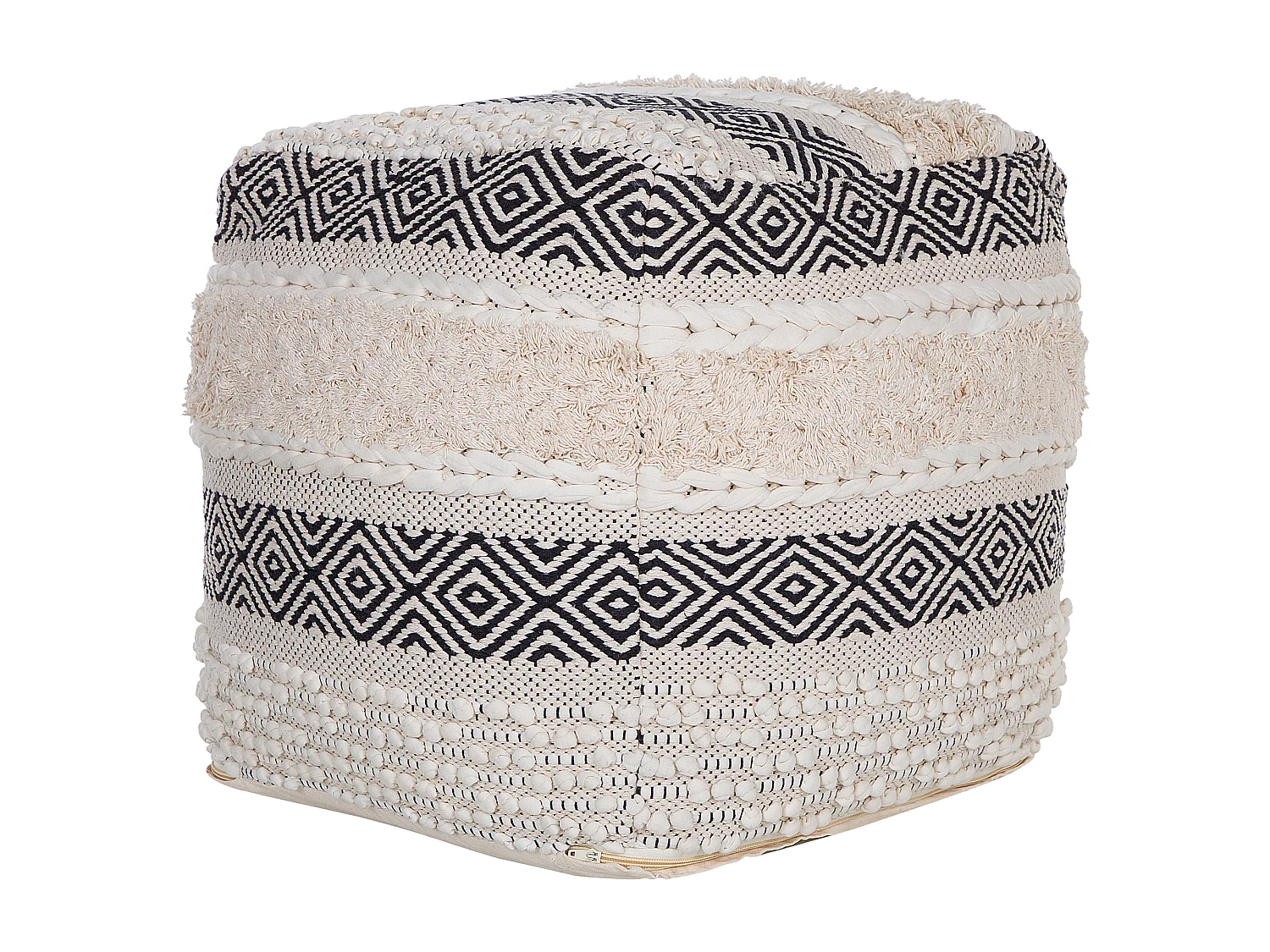 Pouf KANAM Coton Beige clair