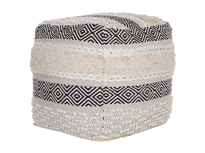 Pouf KANAM Cotone Beige 50 cm 50 cm 50 cm