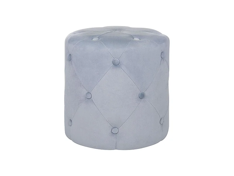 Puf COROLLA Welur Jasnoszary 40 cm 40 cm 40 cm