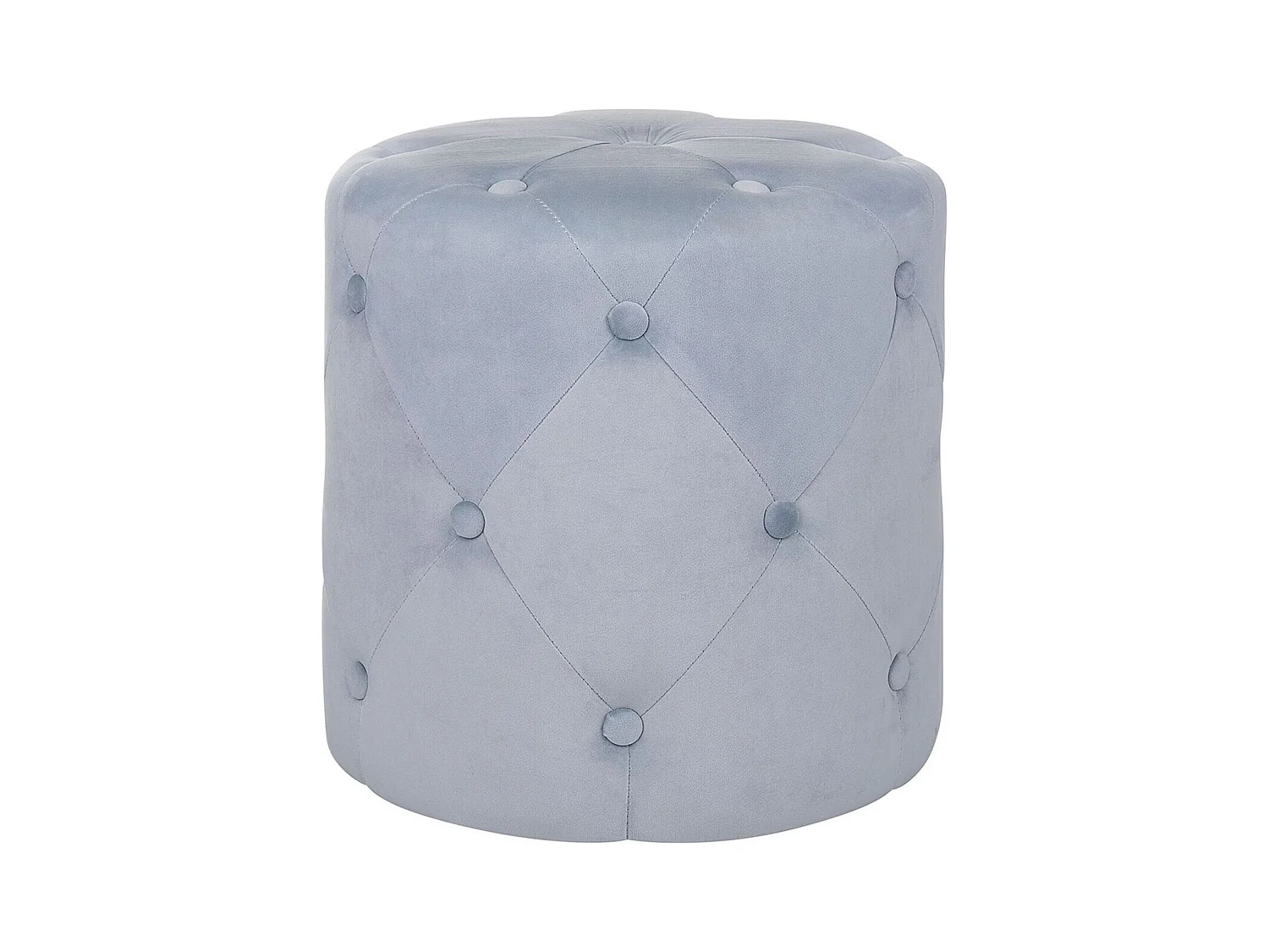 Pouf COROLLA Velours Gris clair