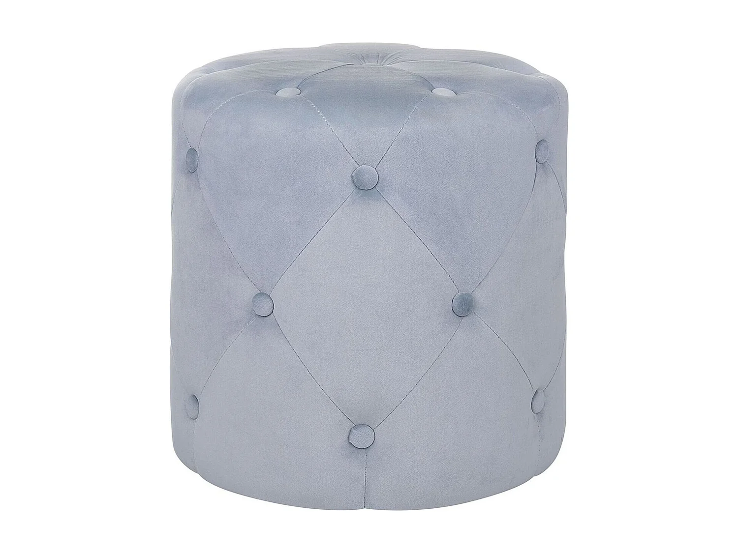 Pouf COROLLA Velours Gris clair