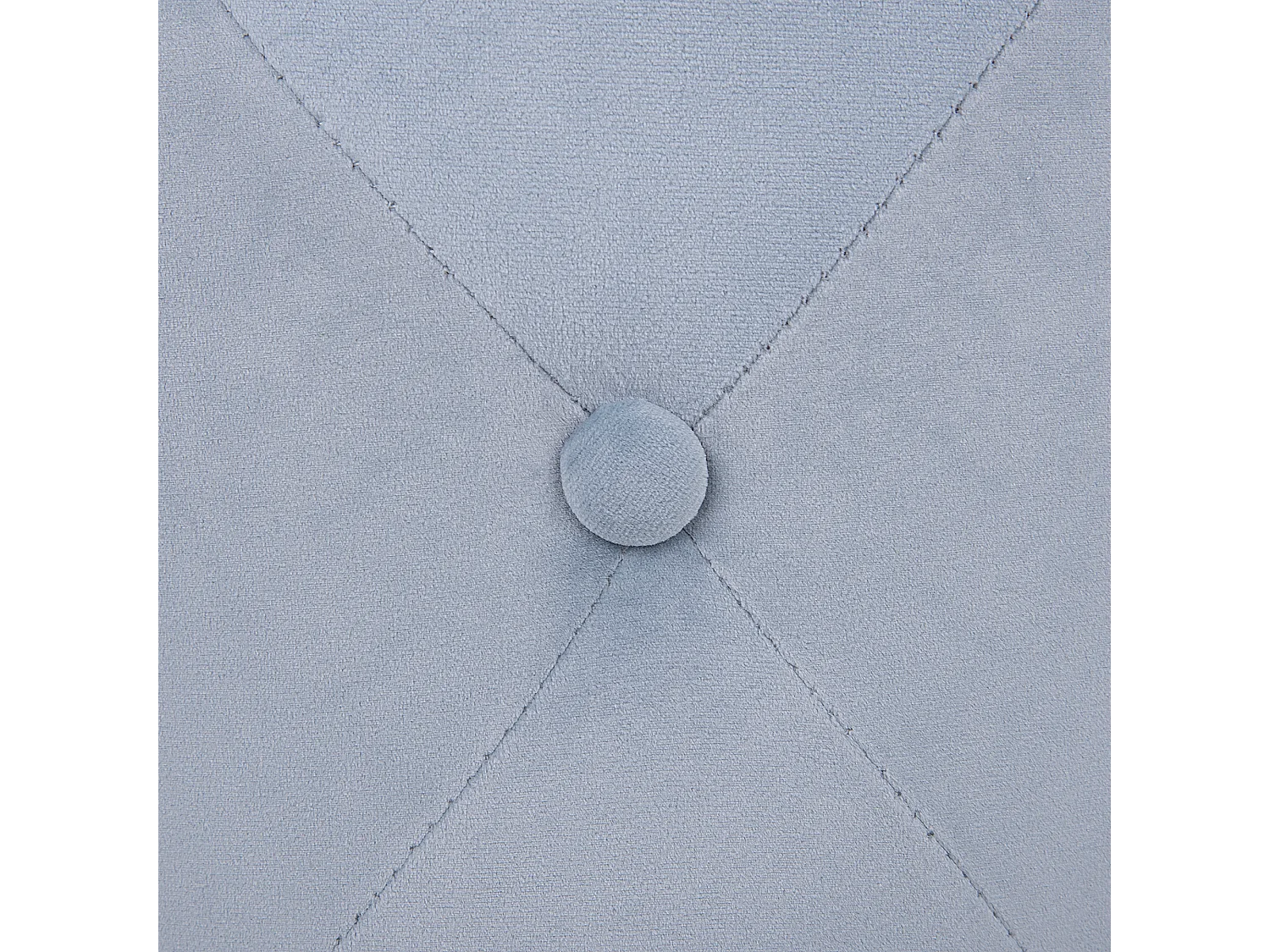 Poef COROLLA Fluweel Lichtgrijs 40 cm 40 cm 40 cm