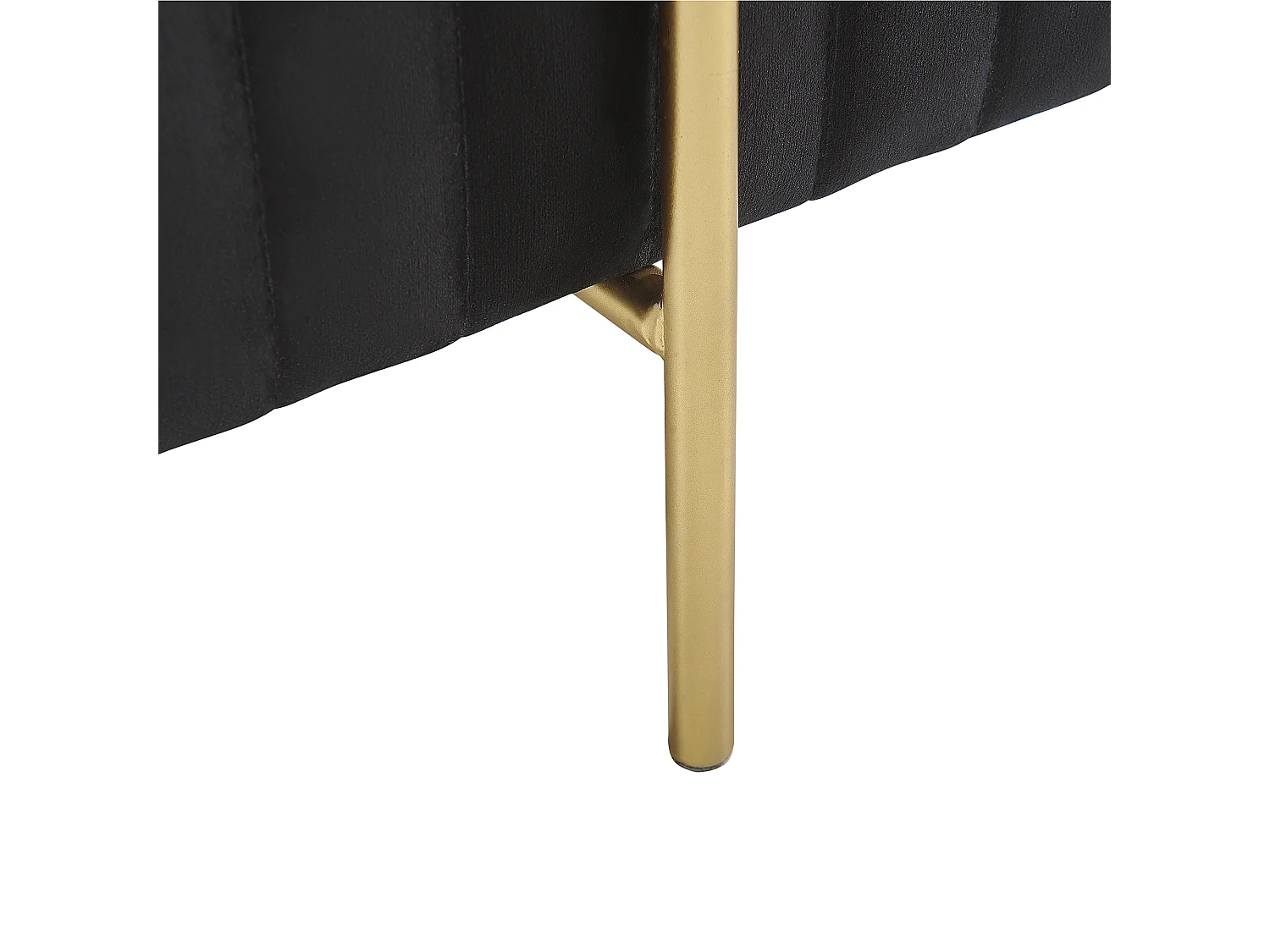 Hocker DAYTON Fluweel Zwart