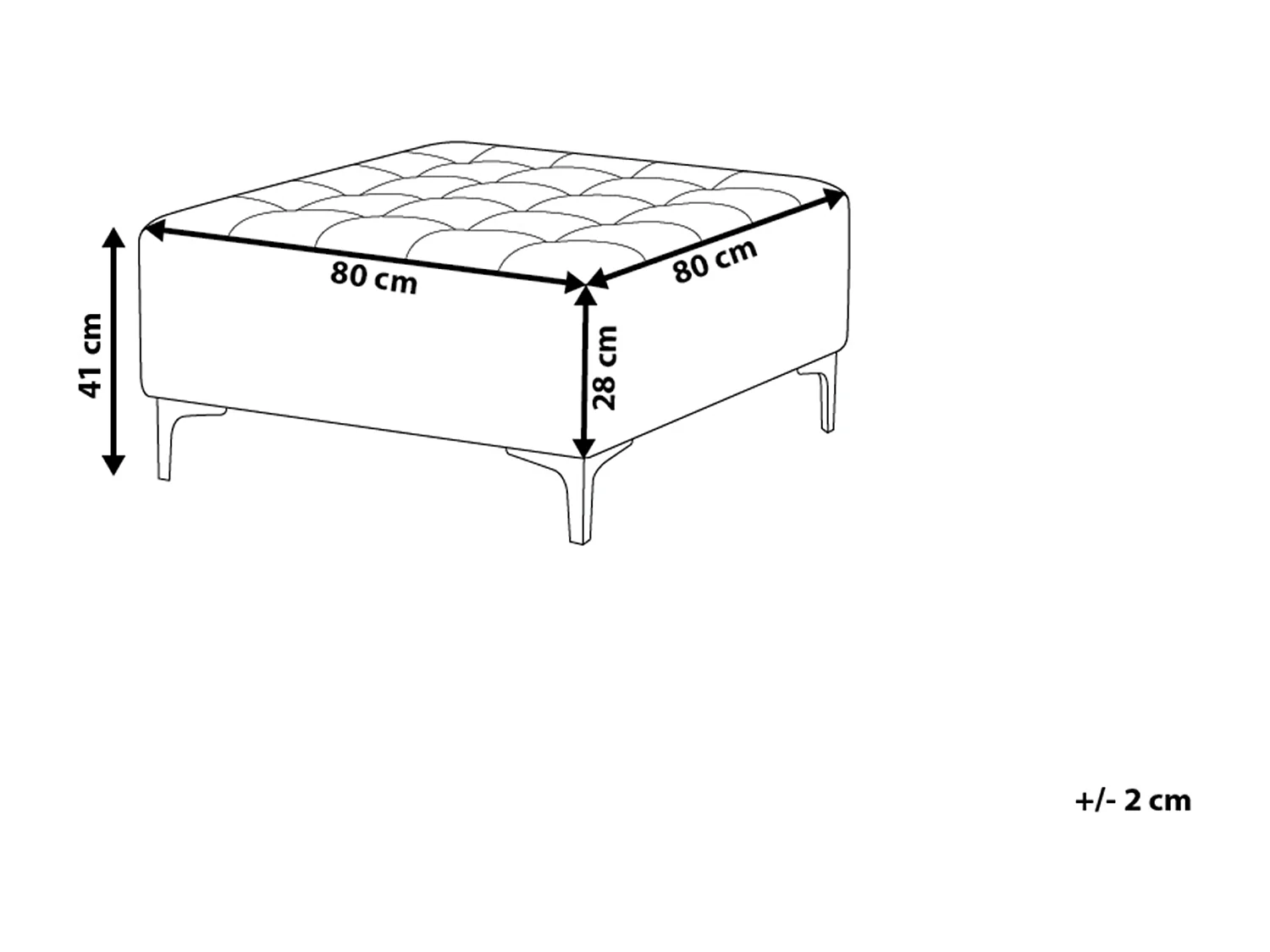 Repousa-pés ABERDEEN Pele sintética Castanho