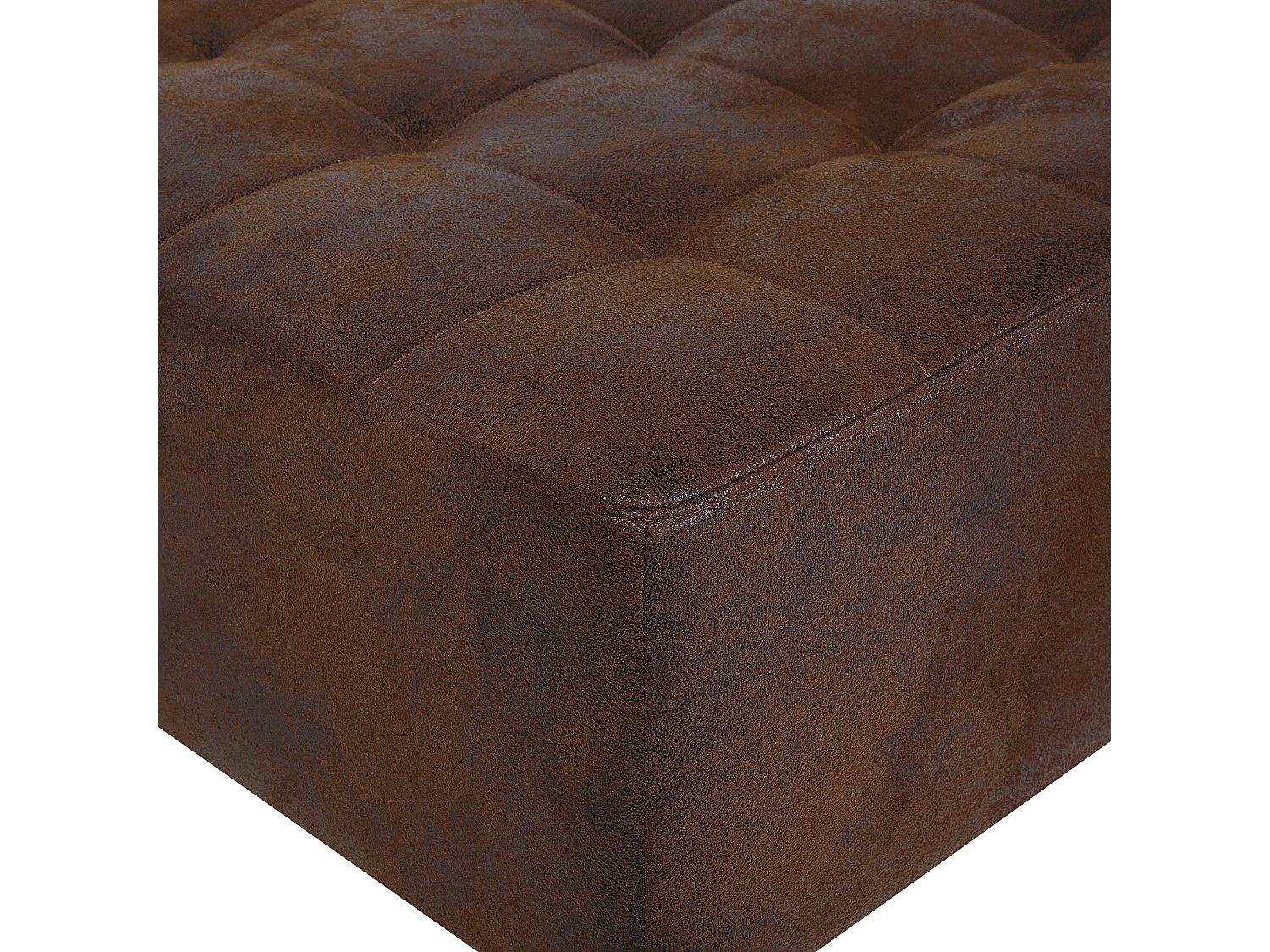 Ottoman ABERDEEN Cuir PU Marron