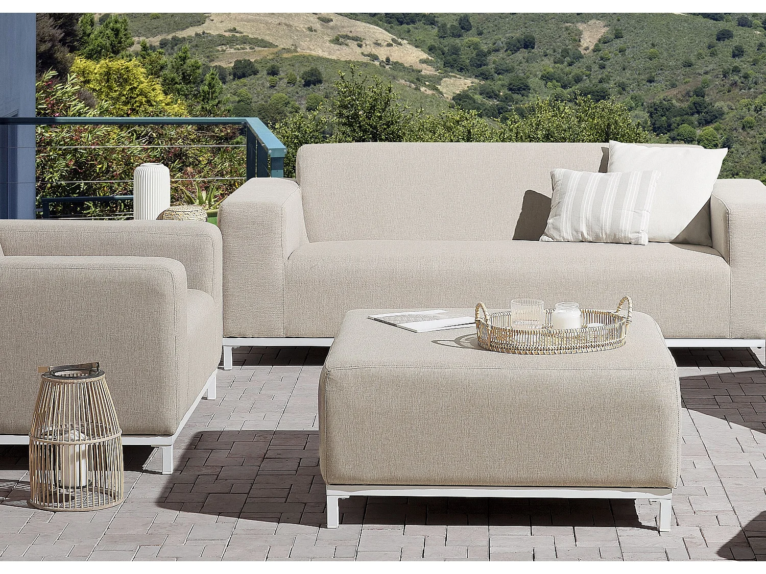 Ottomane ROVIGO Beige