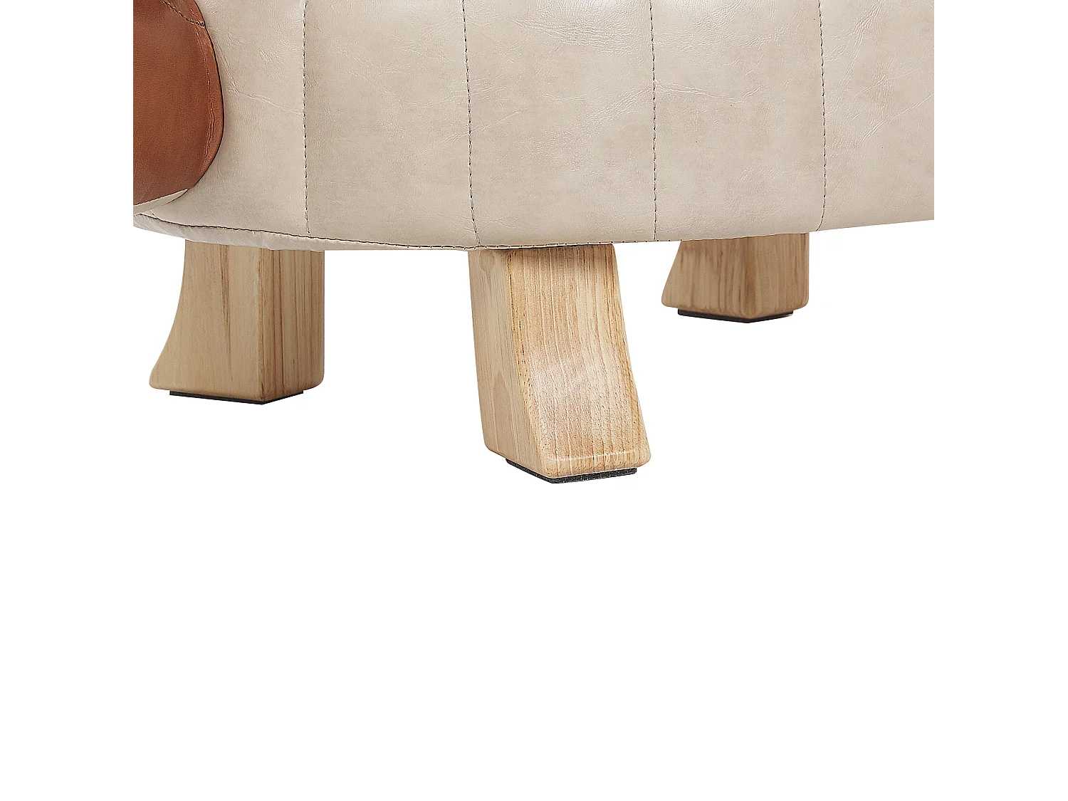 Dierenpoef TURTLE Kunstleer Bruin