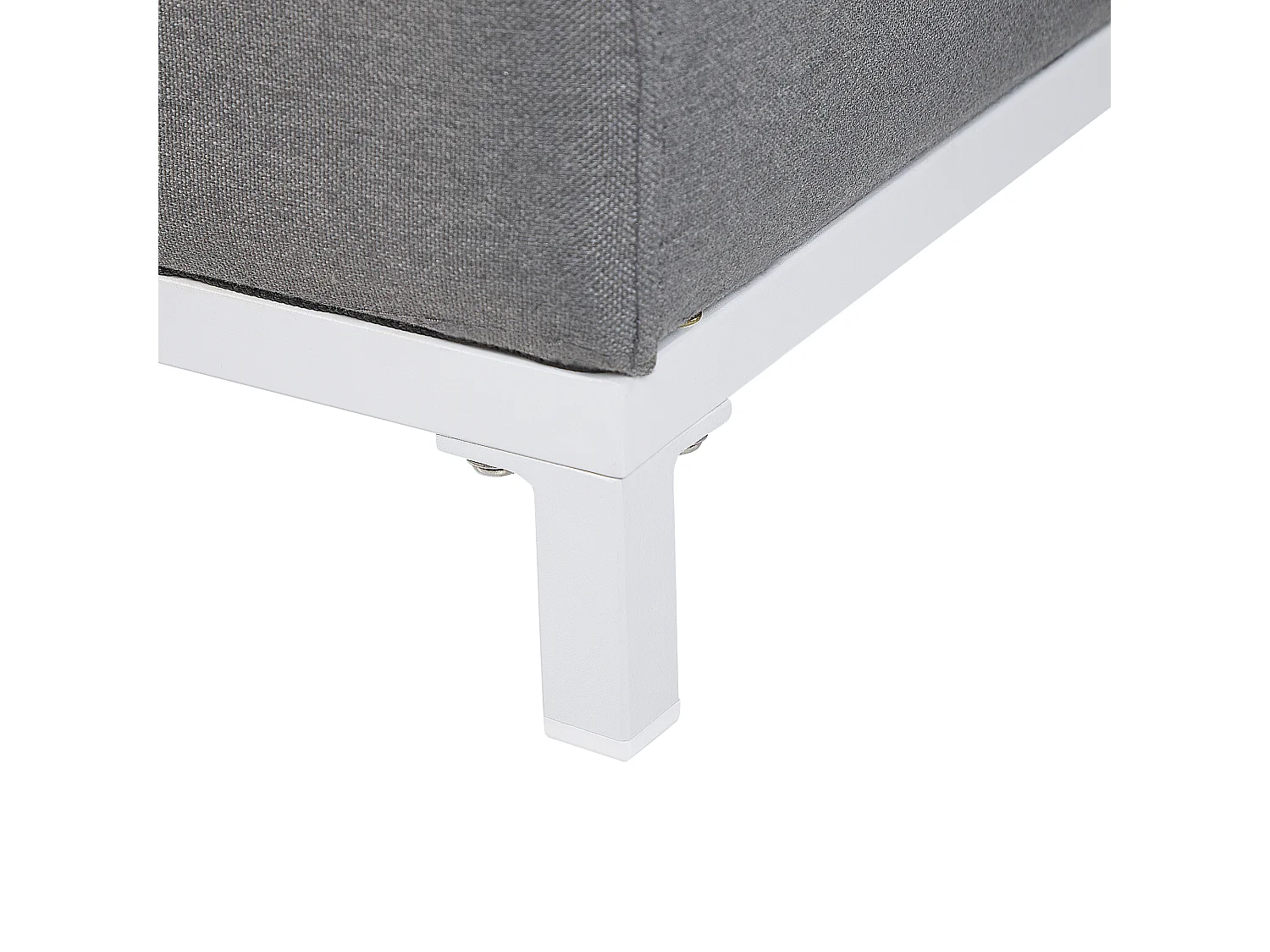 Ottoman ROVIGO Tissu Gris