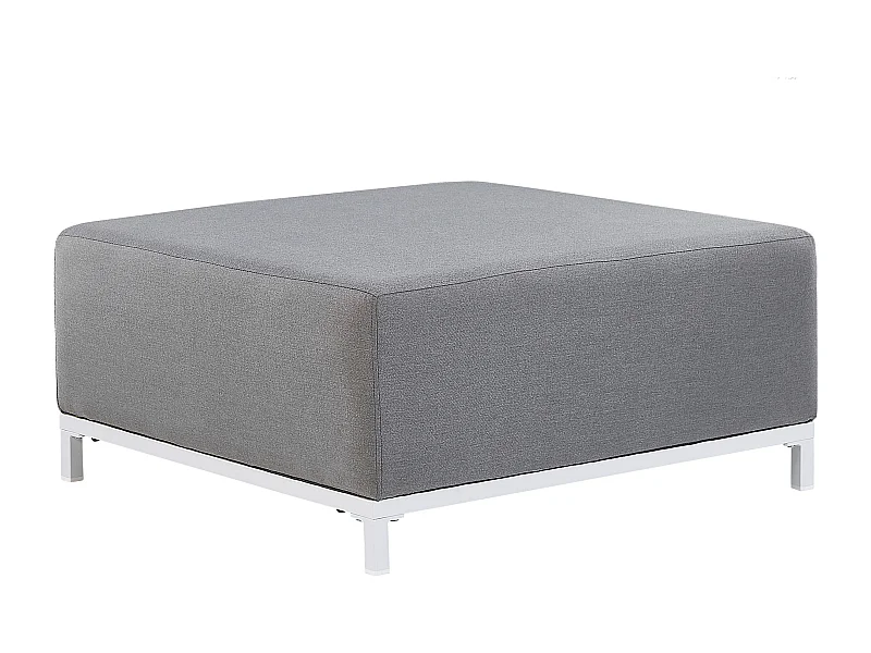 Ottoman ROVIGO Tissu Gris