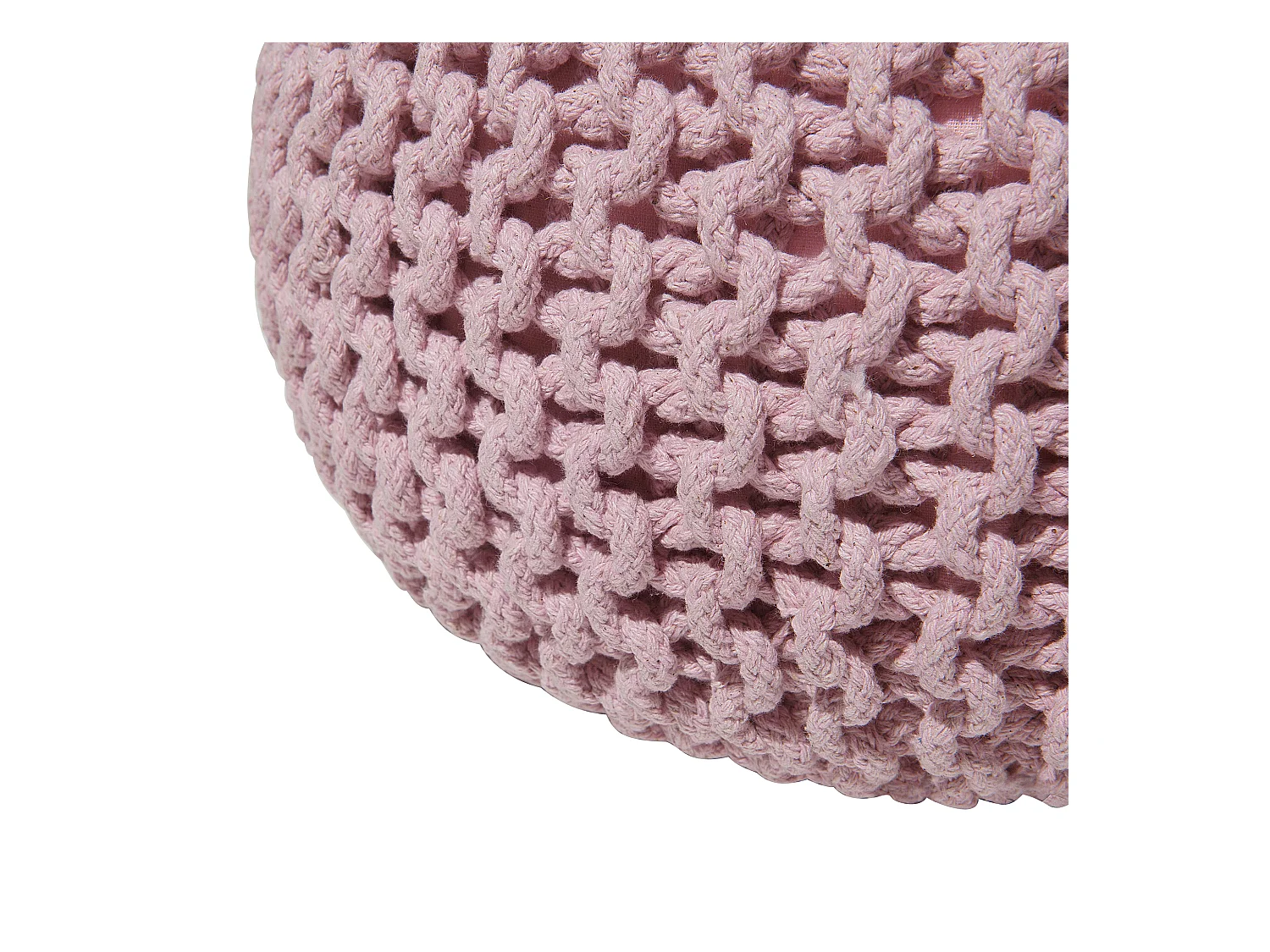 Puf CONRAD Algodón Rosa 40 cm 40 cm 25 cm