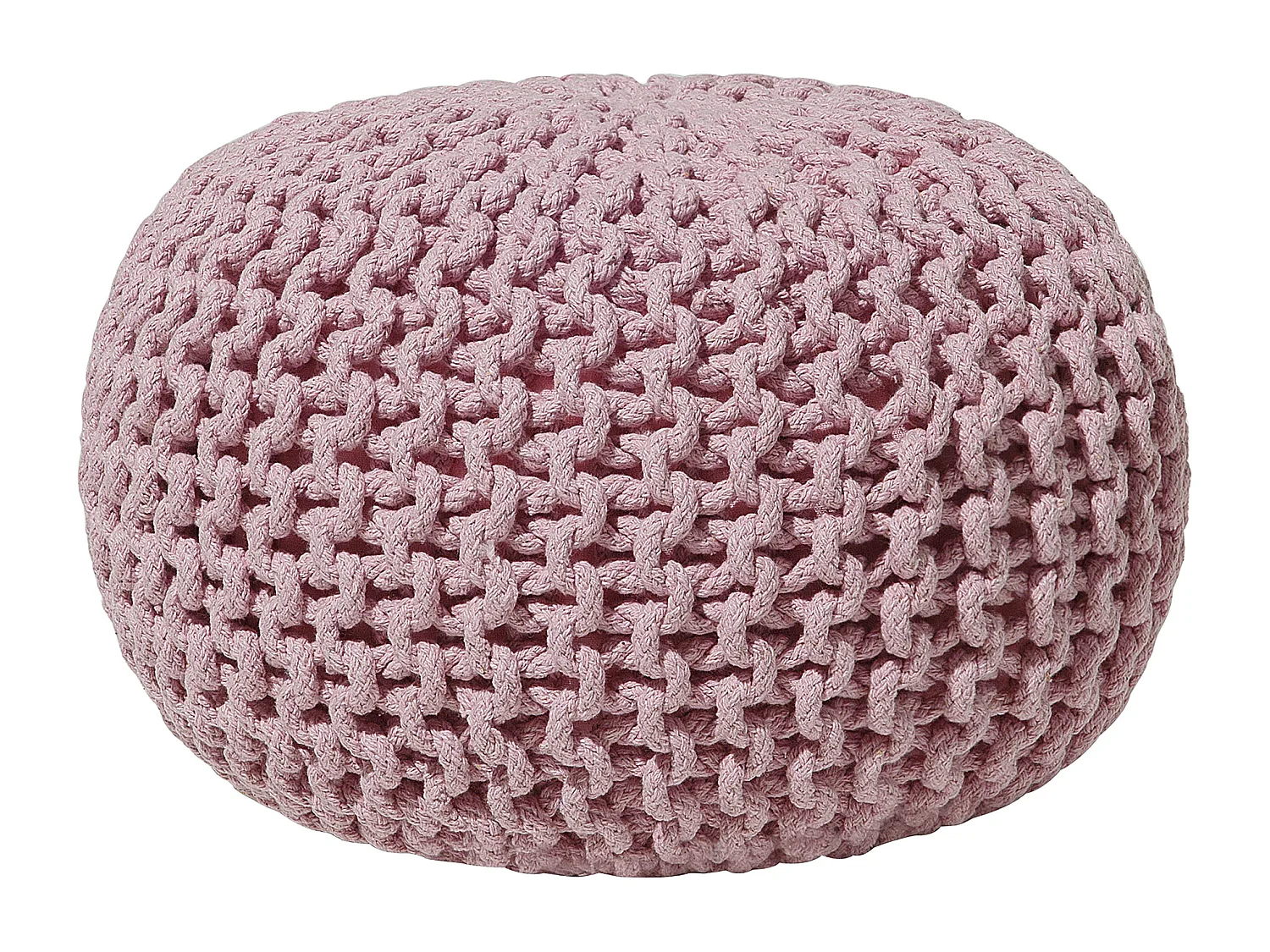 Pouf CONRAD Coton Rose 40 cm 40 cm 25 cm