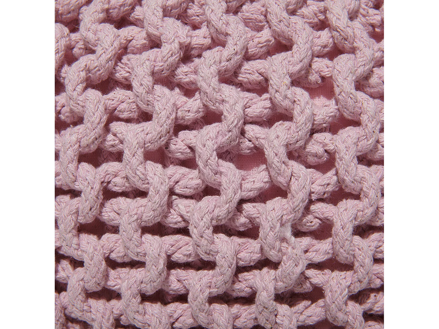 Pouf CONRAD Coton Rose 40 cm 40 cm 25 cm