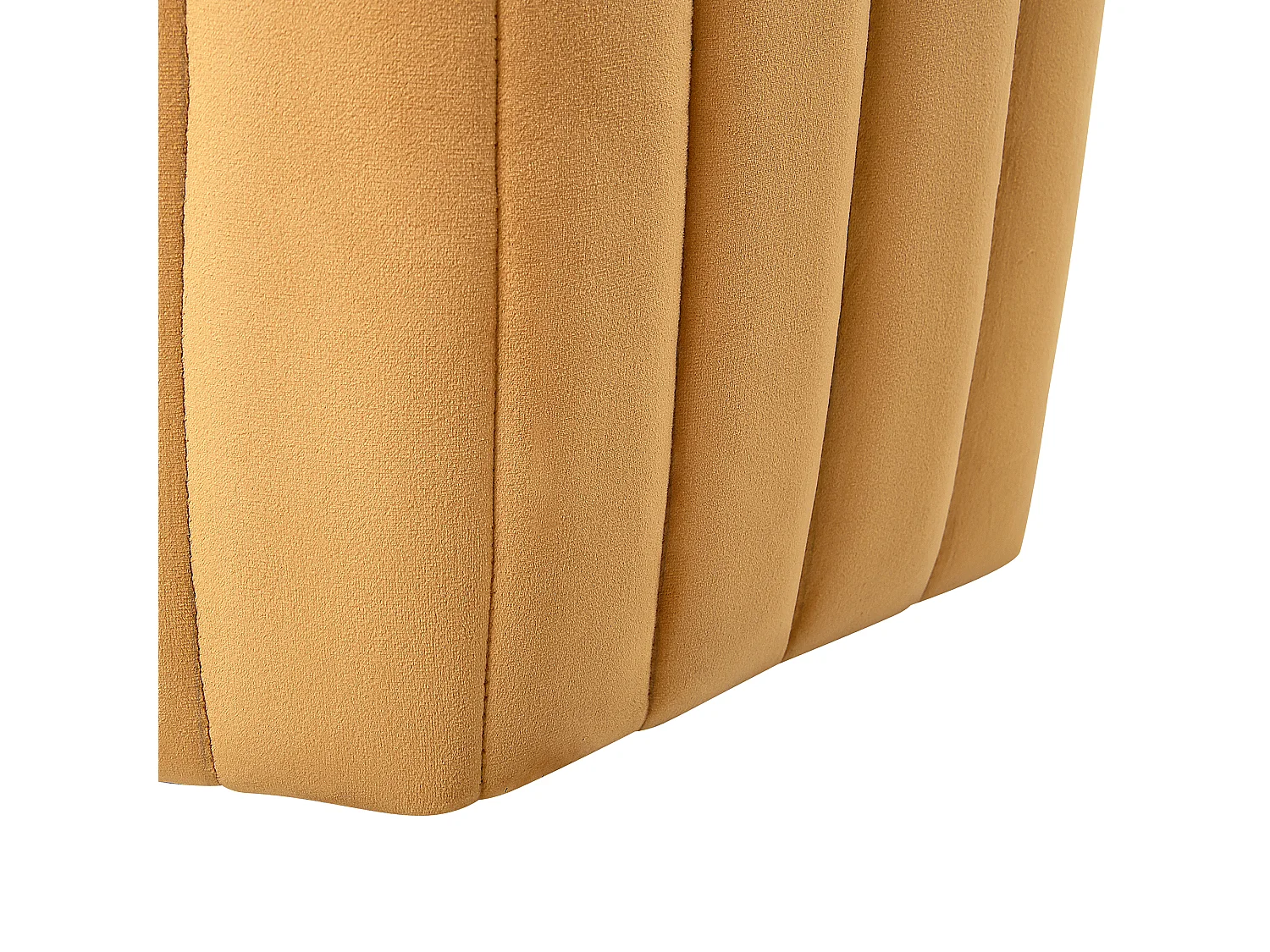 Pouf MURIETTA Velours Moutarde