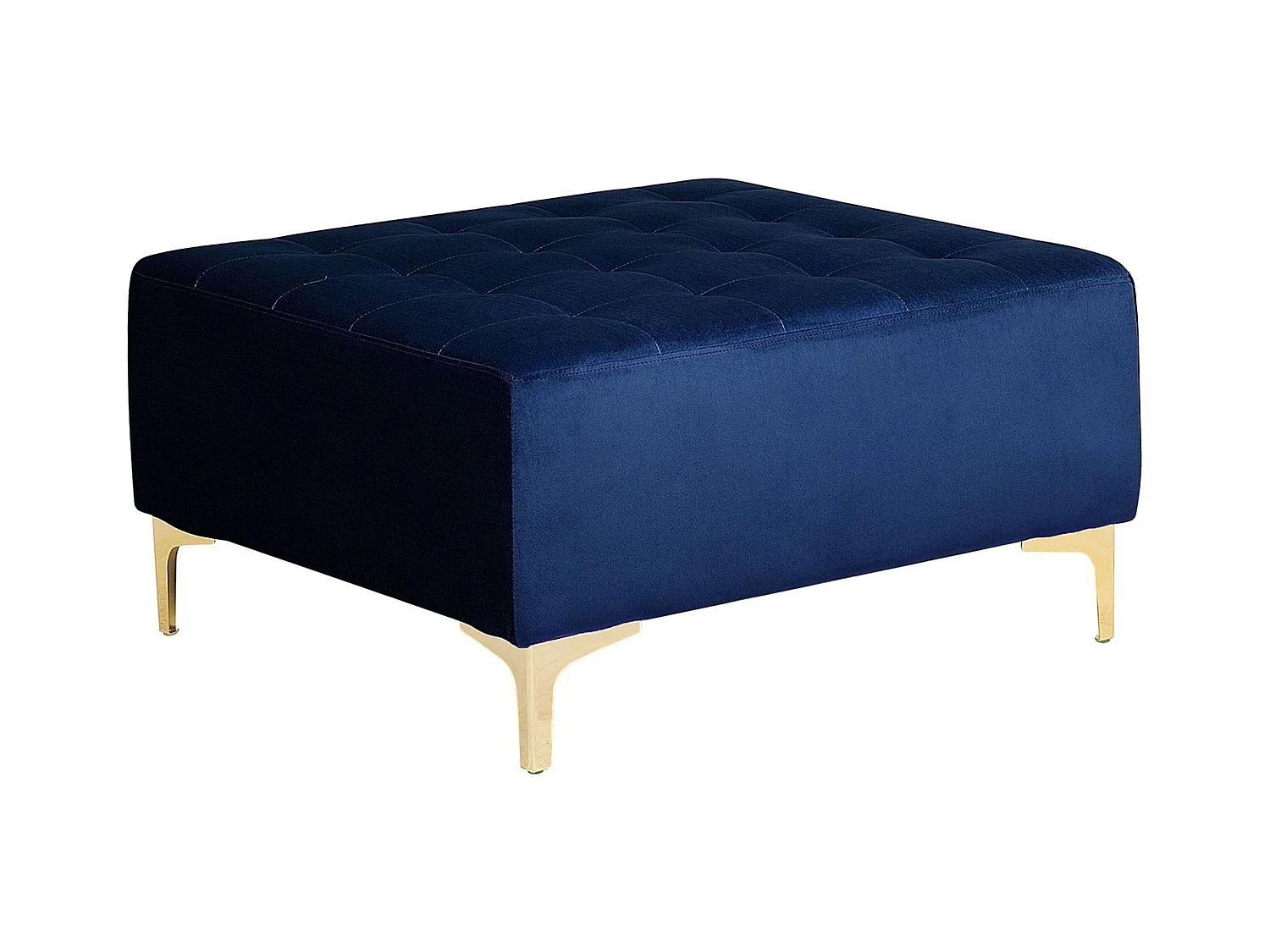 Ottoman ABERDEEN Velours Bleu marine