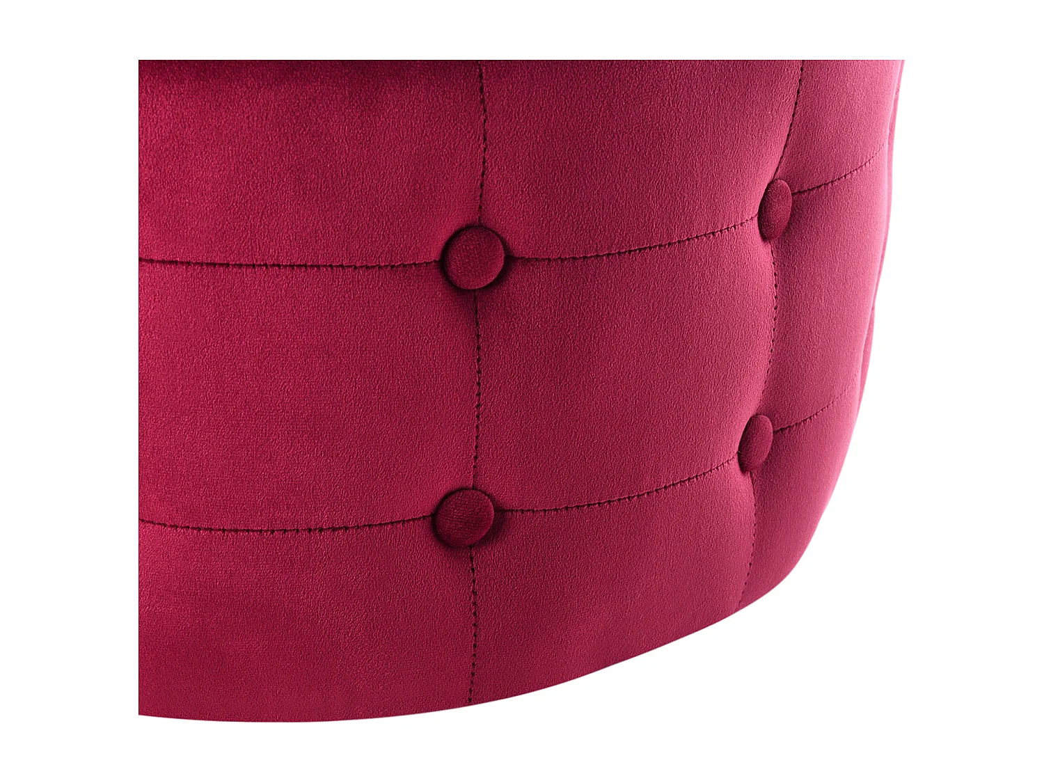 Pouf TAMPA Velours Rose fushia