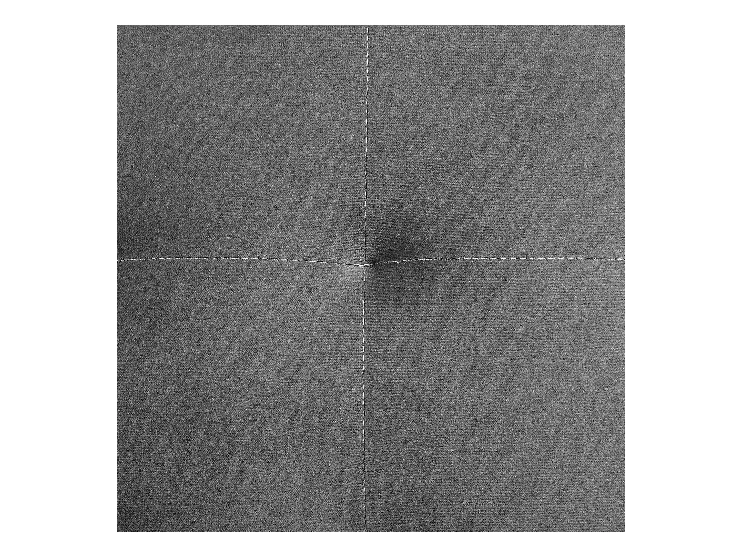 Ottomaan ABERDEEN Fluweel Grijs