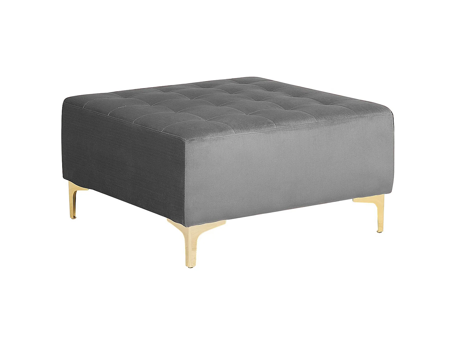 Ottomana ABERDEEN Velluto Grigio