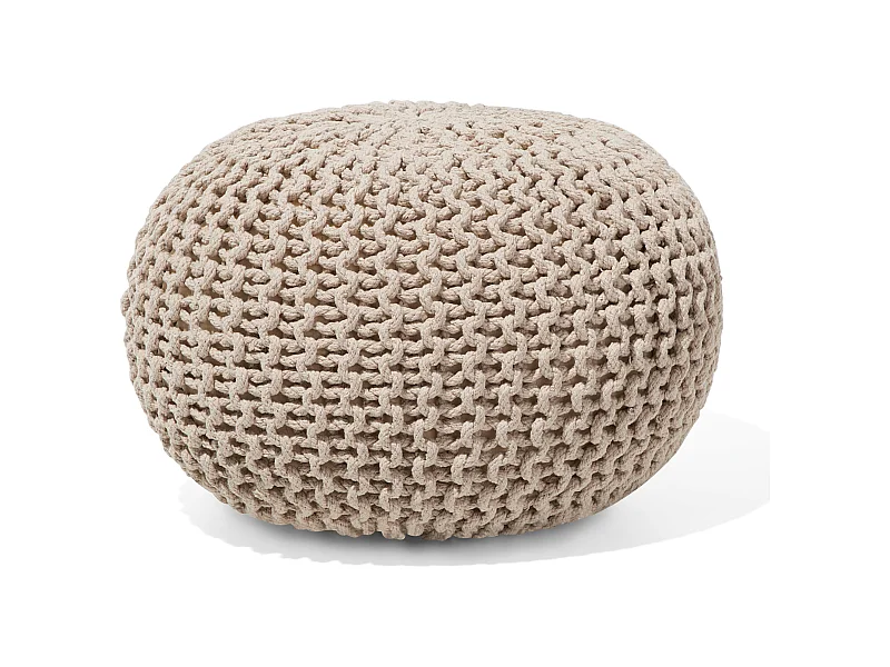 Praktischer Ottoman Wolle 40x25 cm beige Conrad