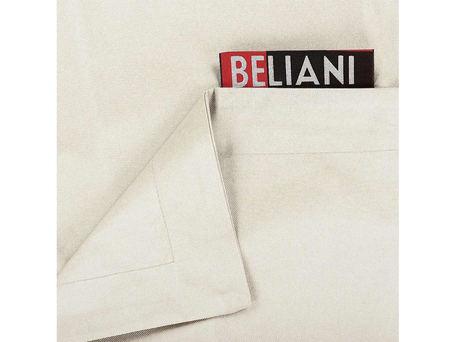 Pufe 600 L FUZZY 180 cm 230 cm Branco creme