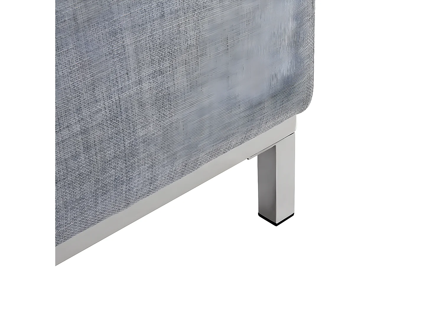 Ottoman OSLO Tissu Gris clair