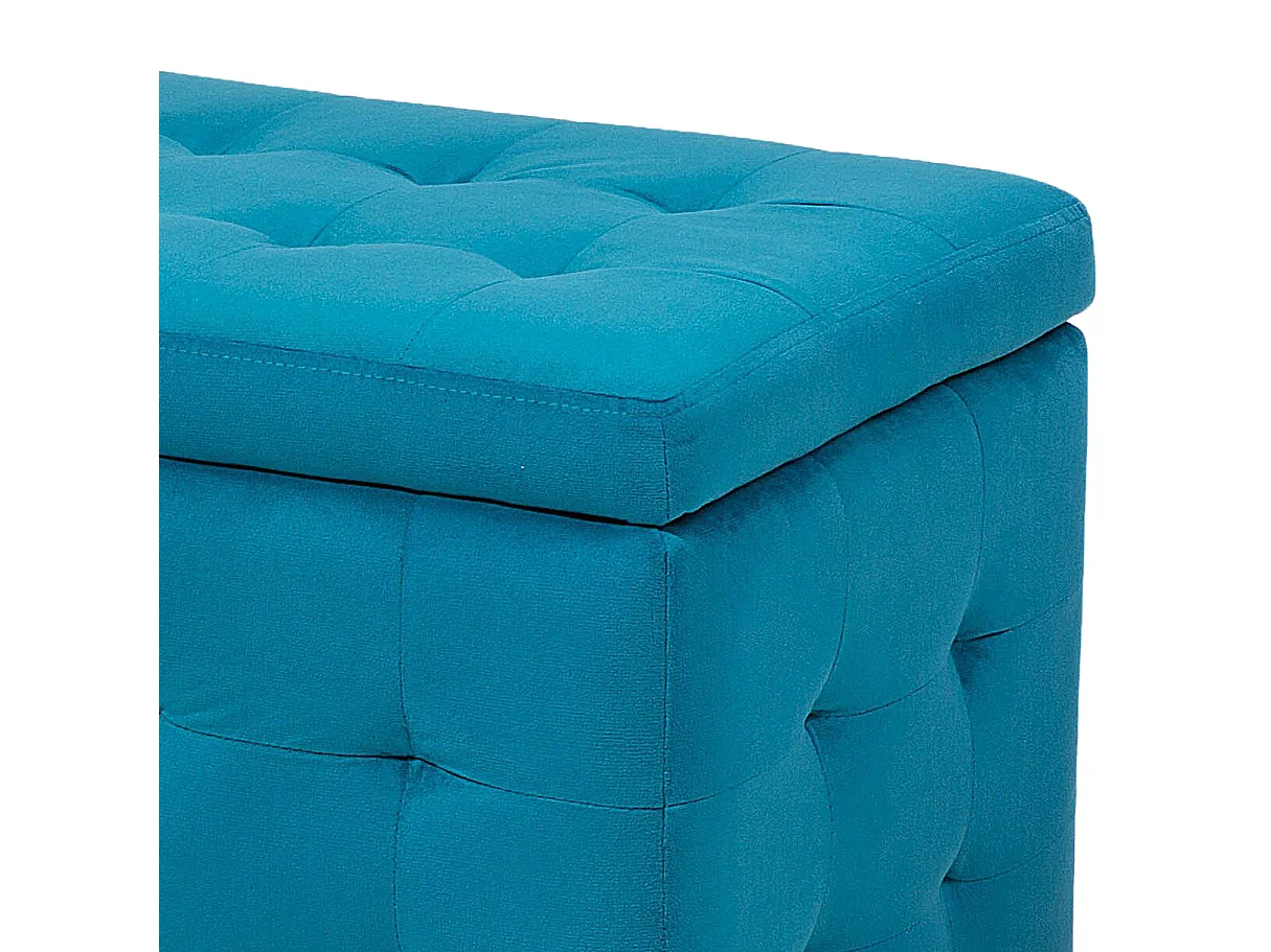 Otomana ze schowkiem MICHIGAN Welur Morski