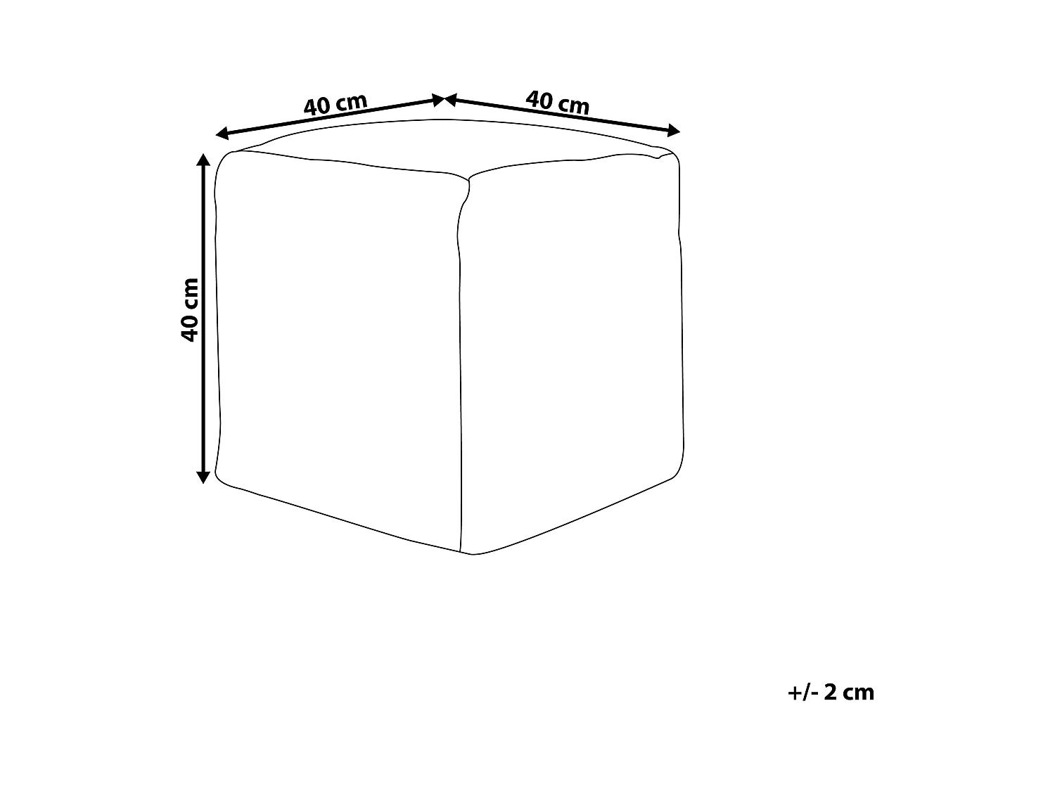 Pouf Sitzpouf Fußstütze Baumwolle hellgrau modern Hirri