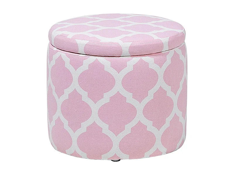 Pufe com arrumação TUNICA Algodão Rosa 35 cm 35 cm 30 cm