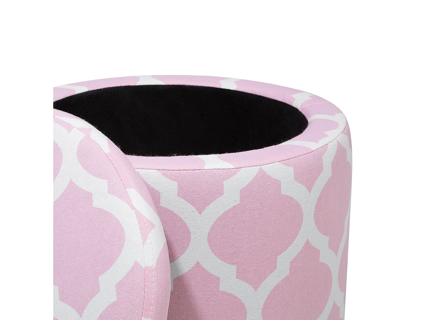 Puf ze schowkiem TUNICA Bawełna Różowy 35 cm 35 cm 30 cm