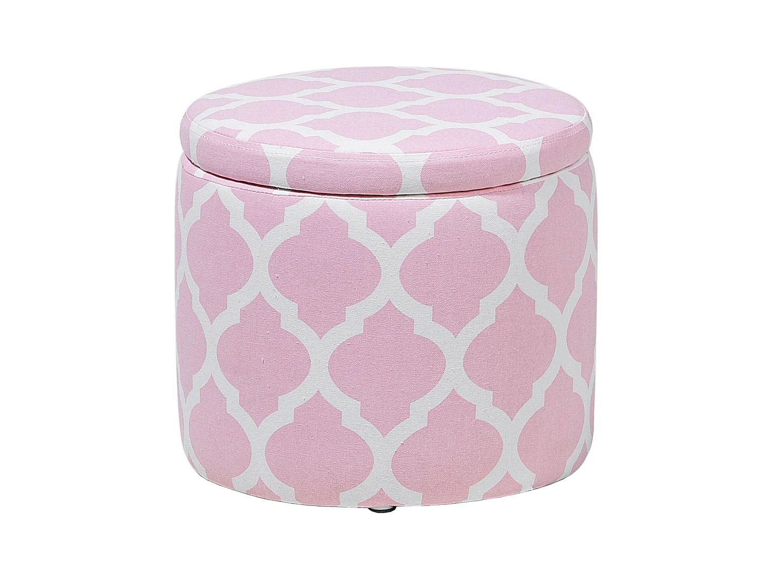 Pouf de rangement TUNICA Coton Rose
