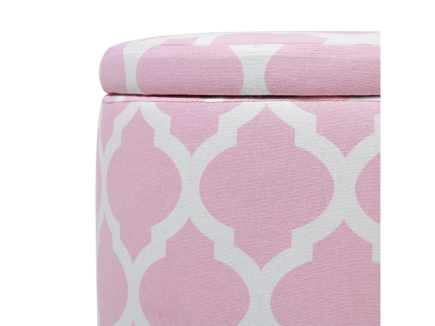 Pouf mit Stauraum TUNICA Baumwolle Rosa 35 cm 35 cm 30 cm