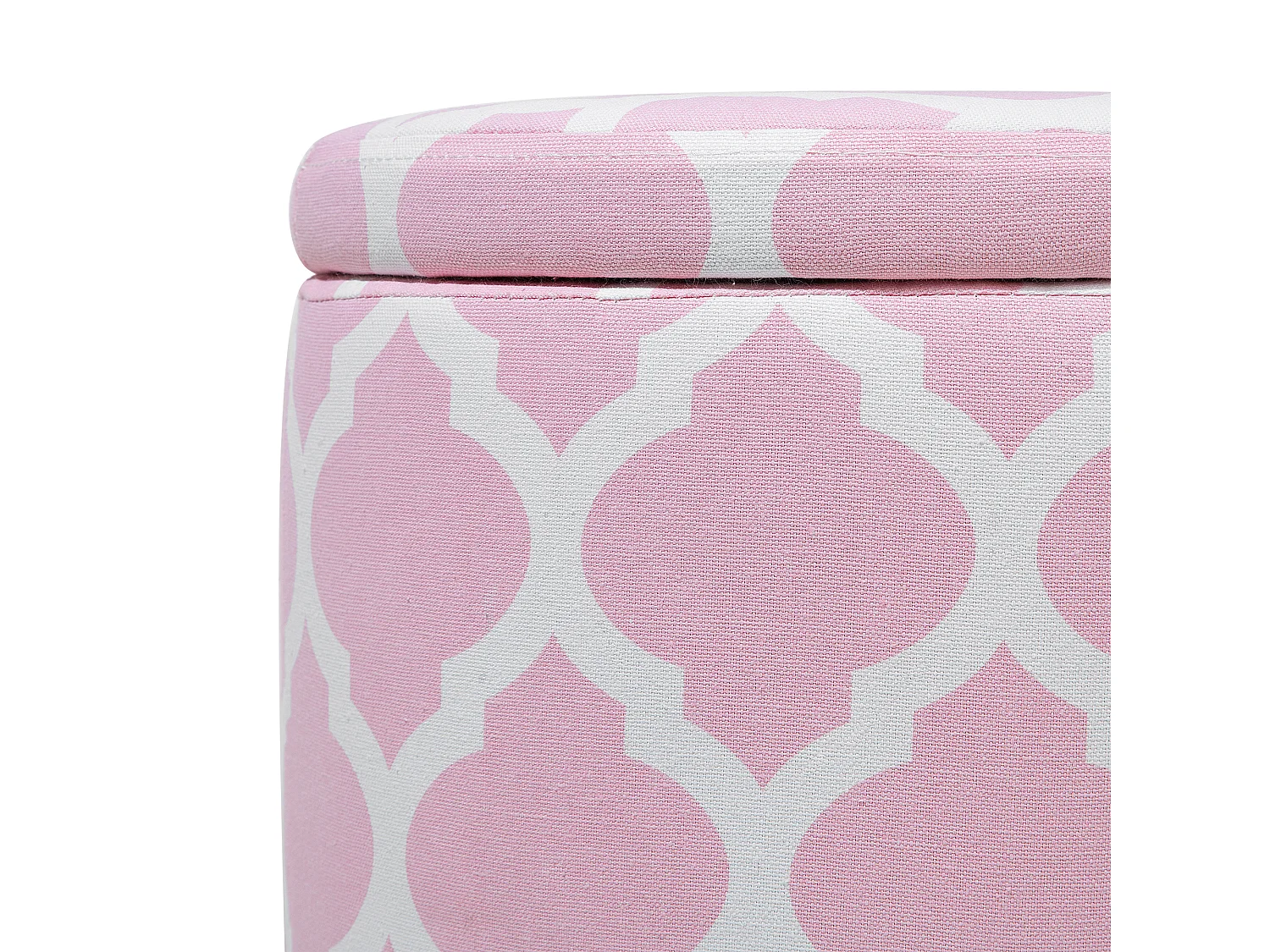 Pouf contenitore TUNICA Cotone Rosa 35 cm 35 cm 30 cm