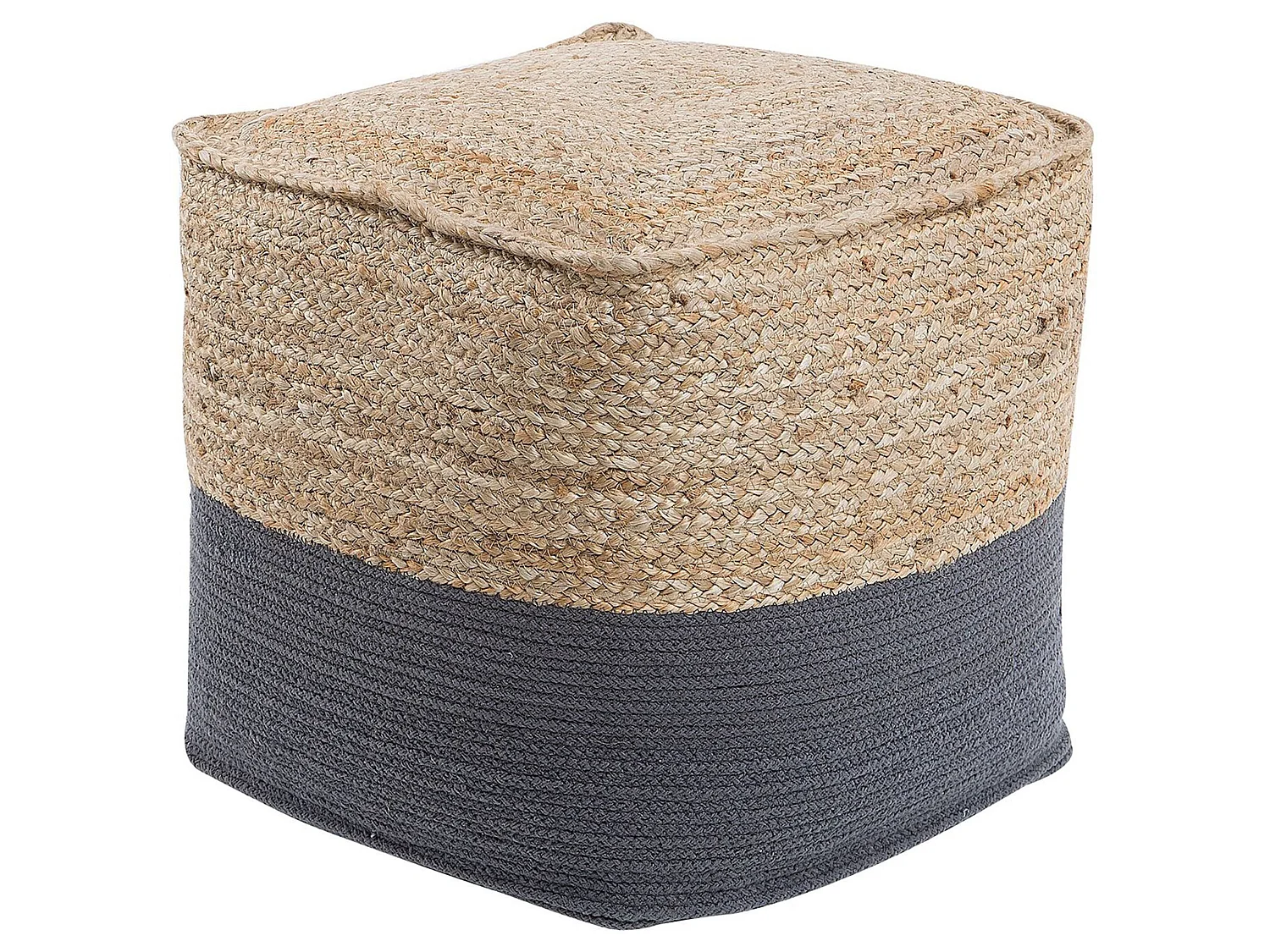 Pouf KIRAMA Iuta Grigio scuro 44 cm 44 cm 44 cm
