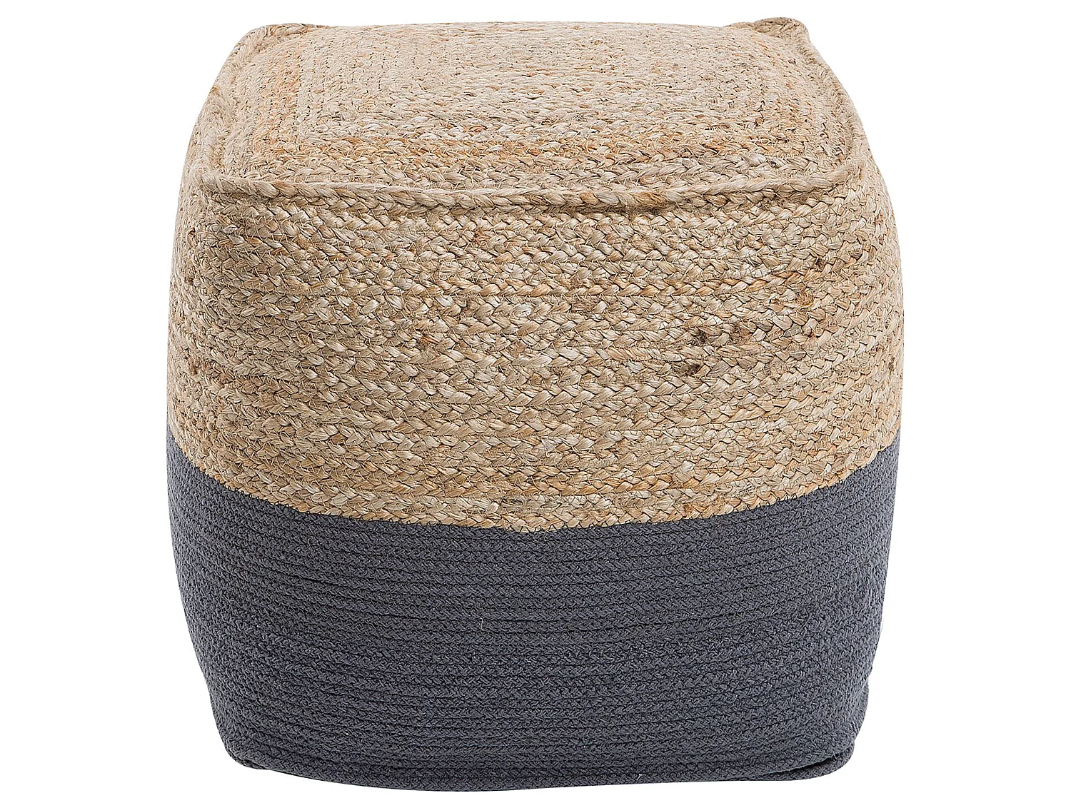 Pouf KIRAMA Iuta Grigio scuro 44 cm 44 cm 44 cm