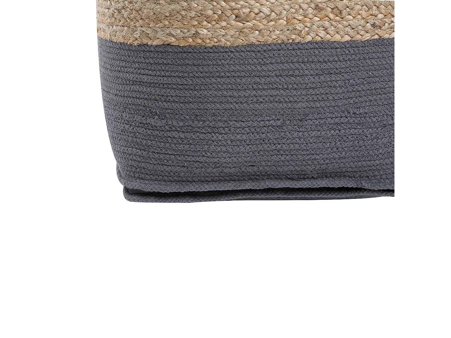 Pouf KIRAMA Iuta Grigio scuro 44 cm 44 cm 44 cm