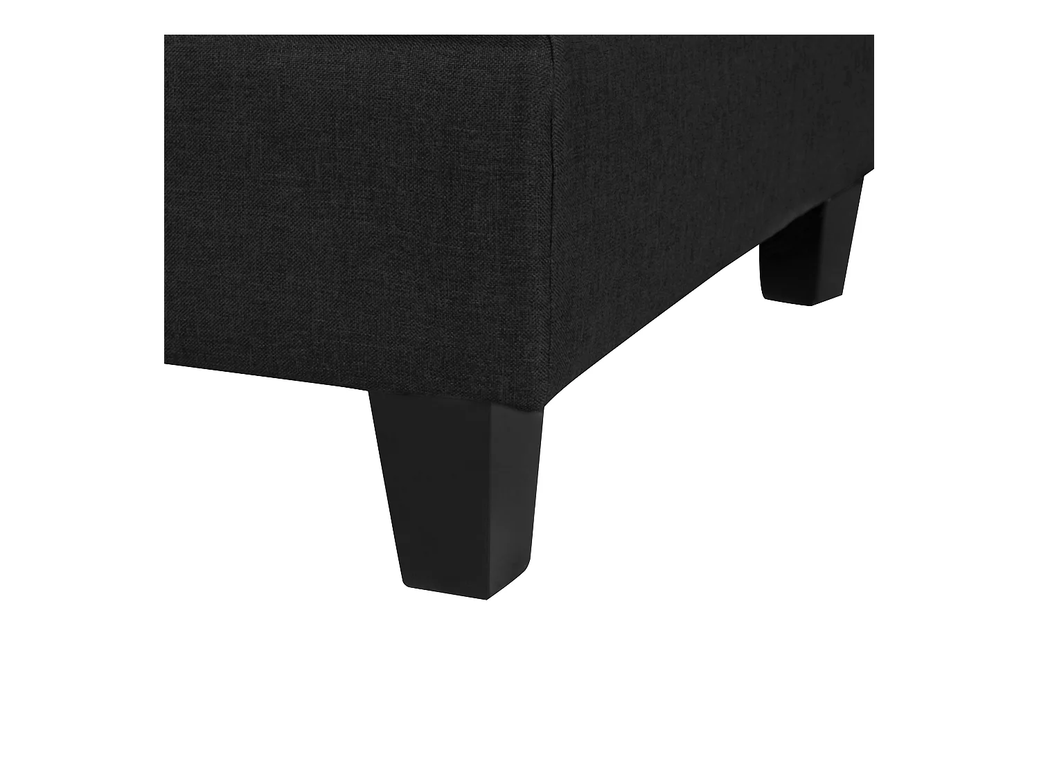 Ottomaan FEVIK Stof Zwart