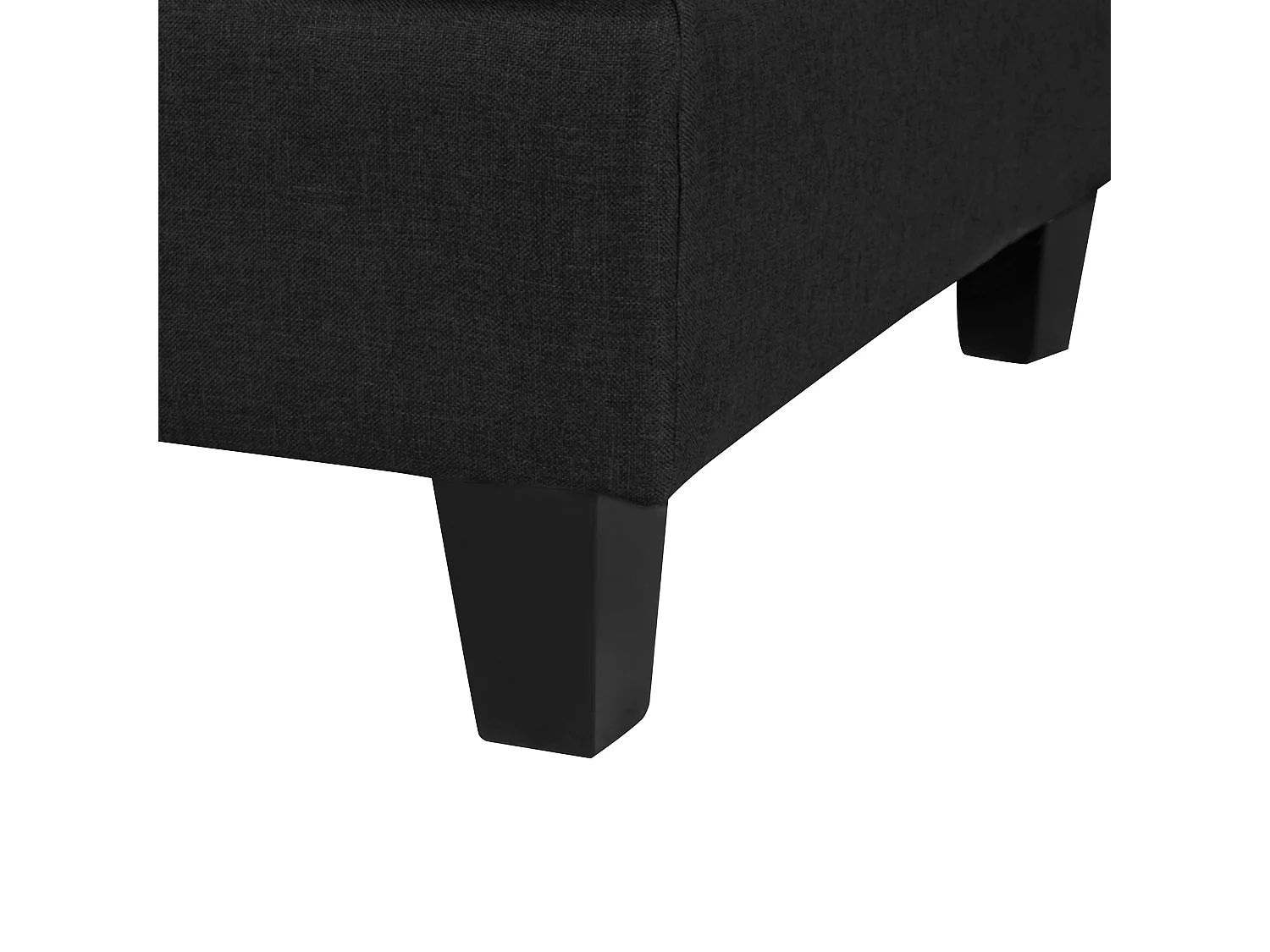 Ottoman FEVIK Tissu Noir