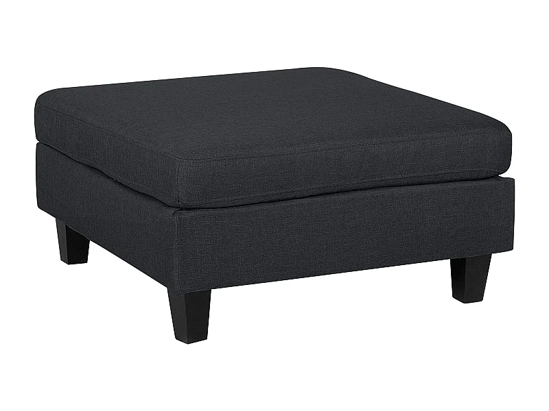 Ottoman FEVIK Tissu Noir