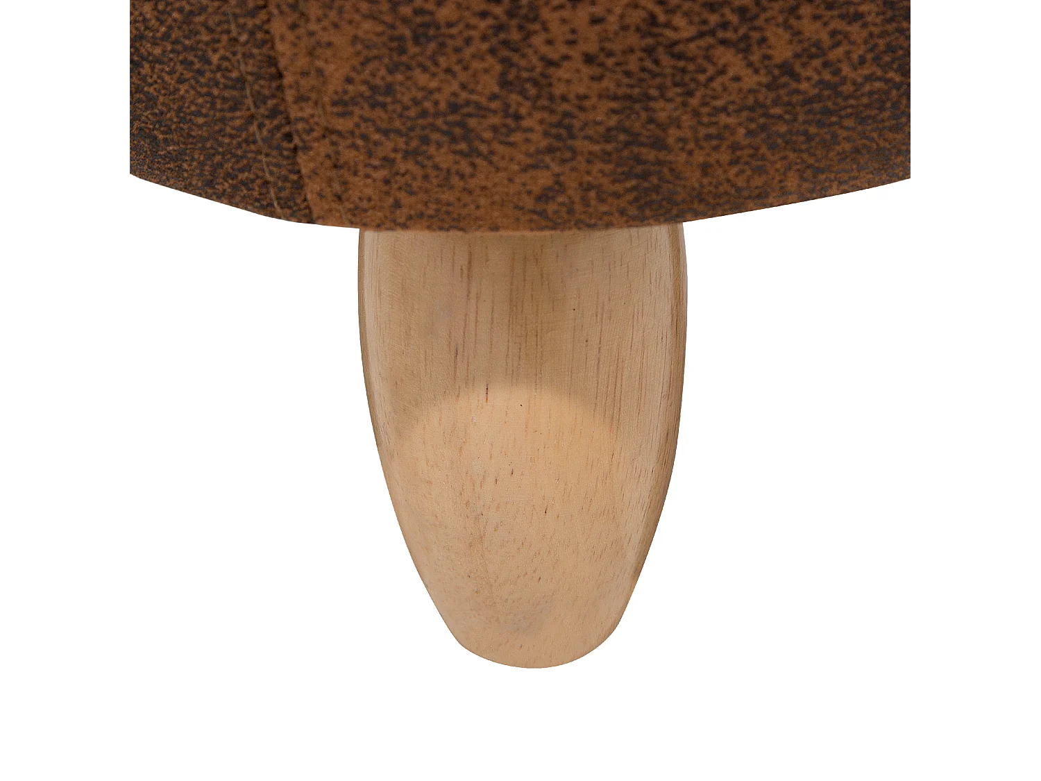 Tabouret de rangement animal RHINO Cuir PU Marron clair Rhinocéros