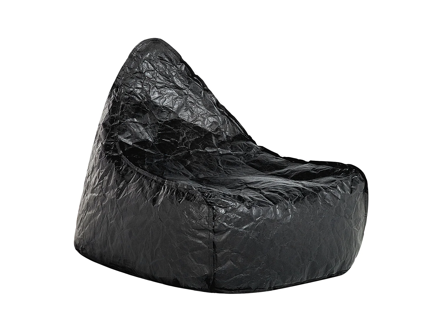 Trendy Sitzsack mit EPS Kugeln Kunststoff schwarz Drop