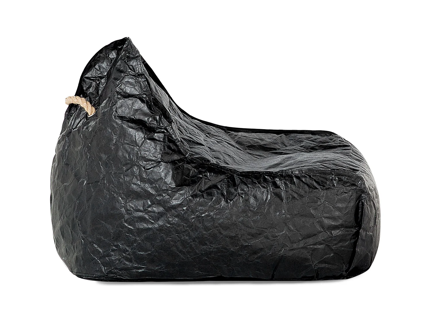 Trendy Sitzsack mit EPS Kugeln Kunststoff schwarz Drop