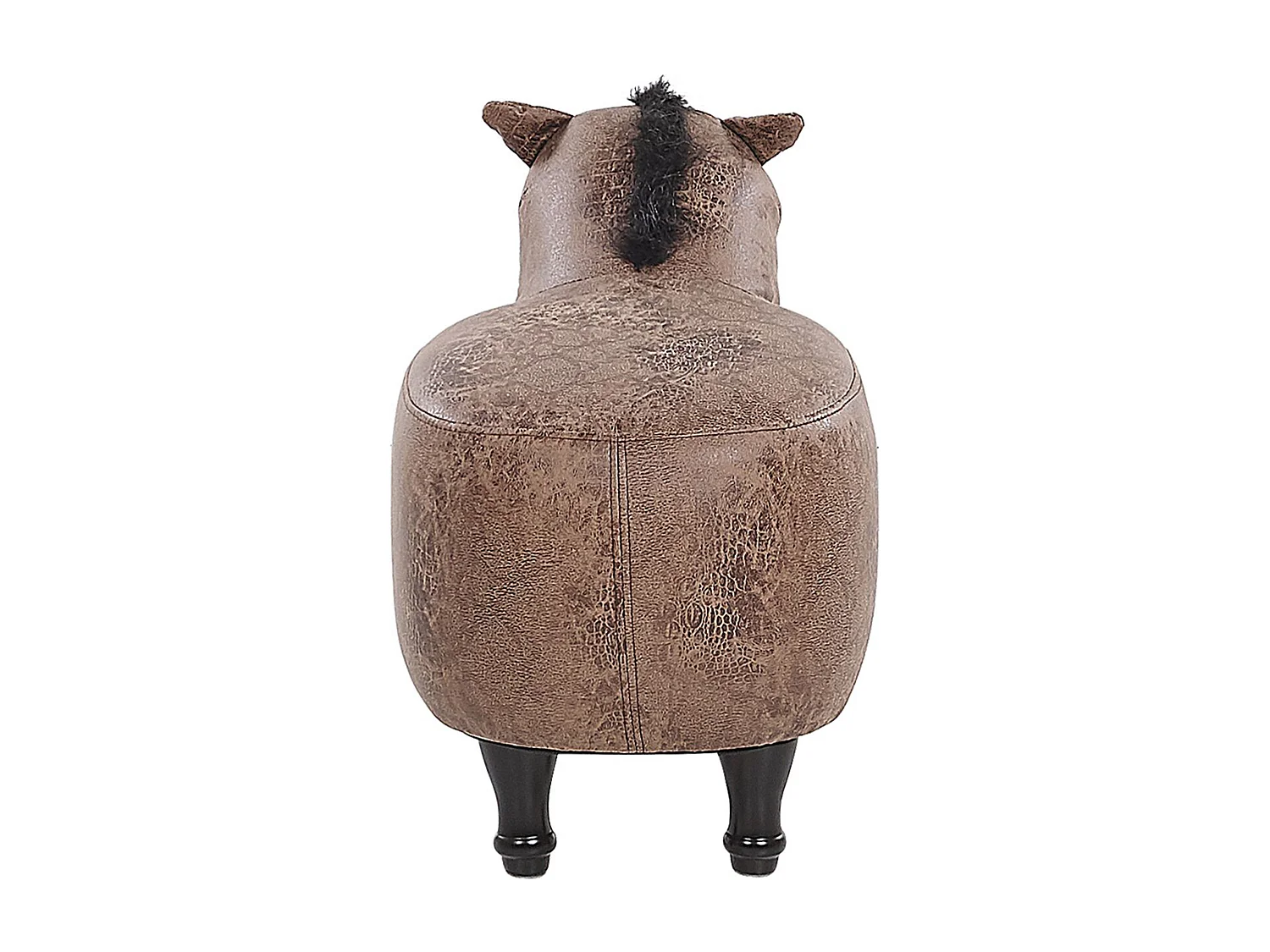 Tabouret animal HORSE Cuir PU Marron clair
